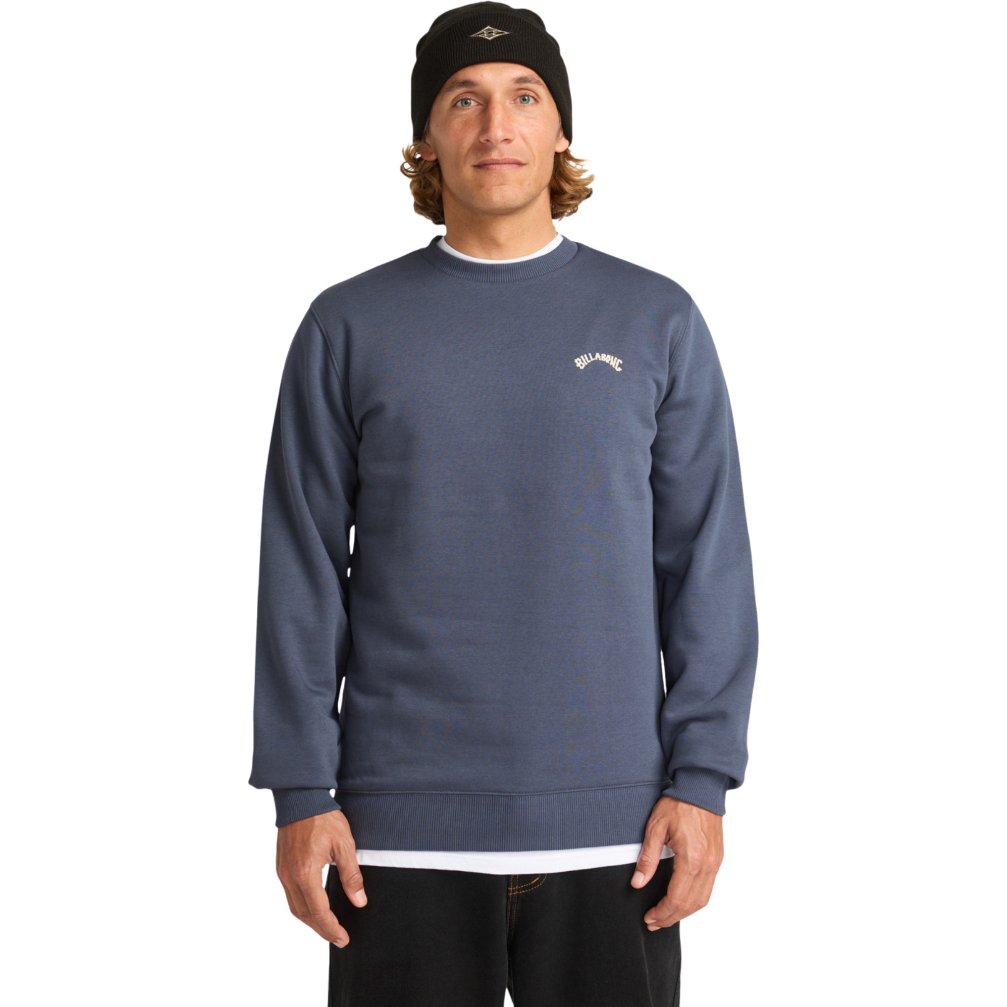 2025 Billabong Mens Arch Crew Sweatshirt EBYFT00143 - Ombre Blue